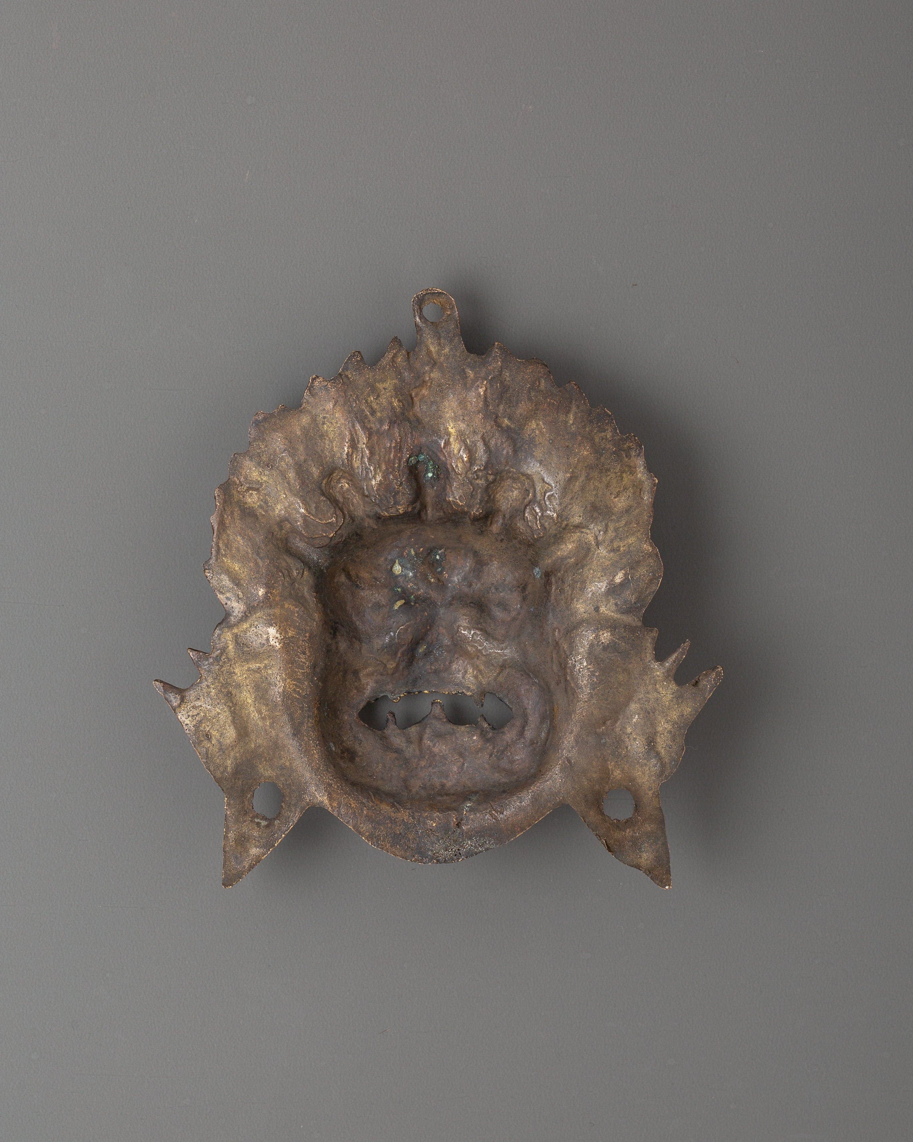 Sacred Mahakala Wall Hanging Mask | Tibetan Spiritual Wall Hanging