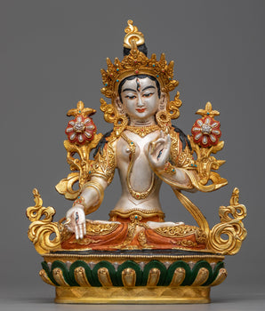 23cm White Tara Statue