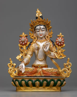 23cm White Tara Statue