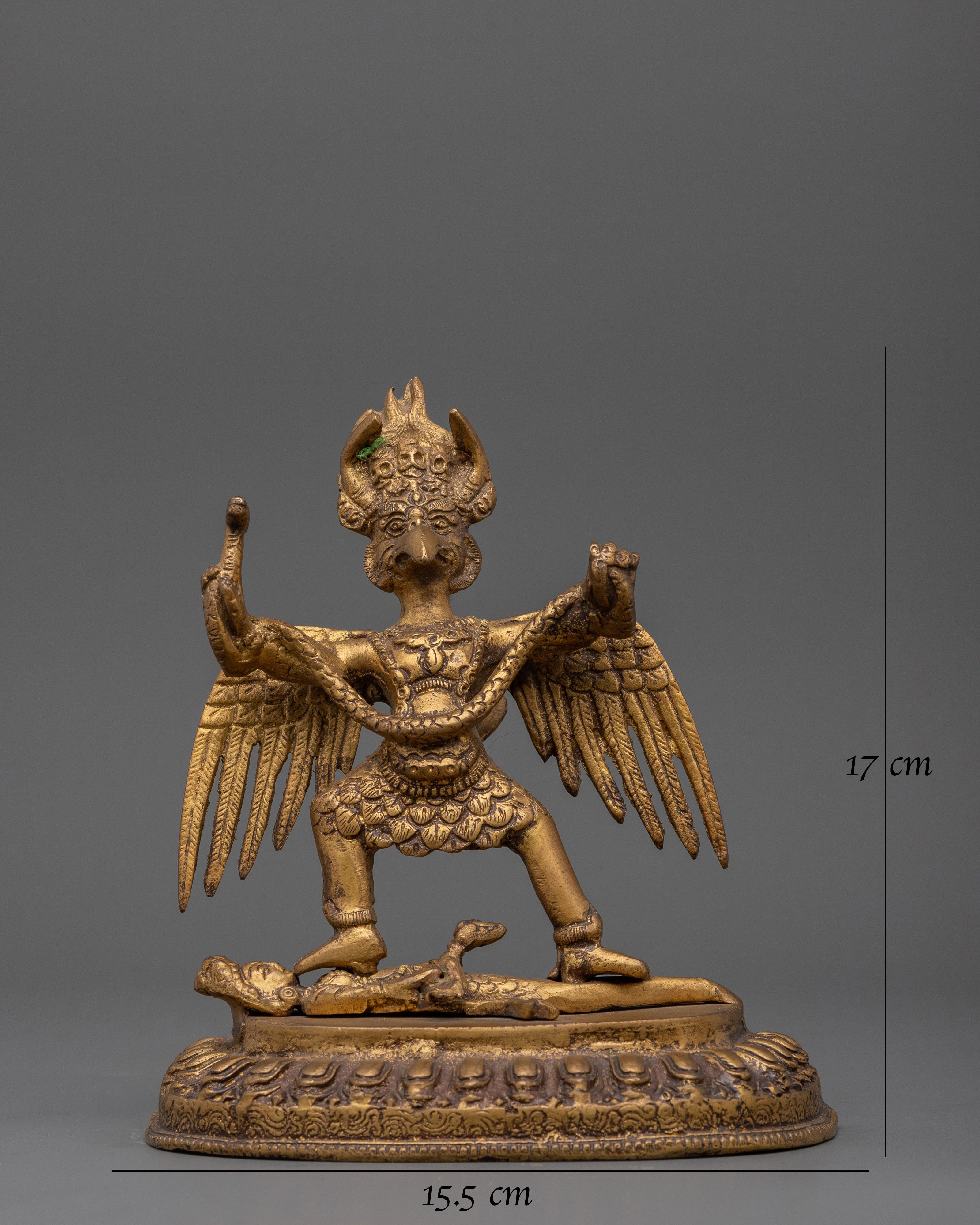 Traditional Mythical Garuda Statue | Handcrafted Copper Buddhist Protector Deity