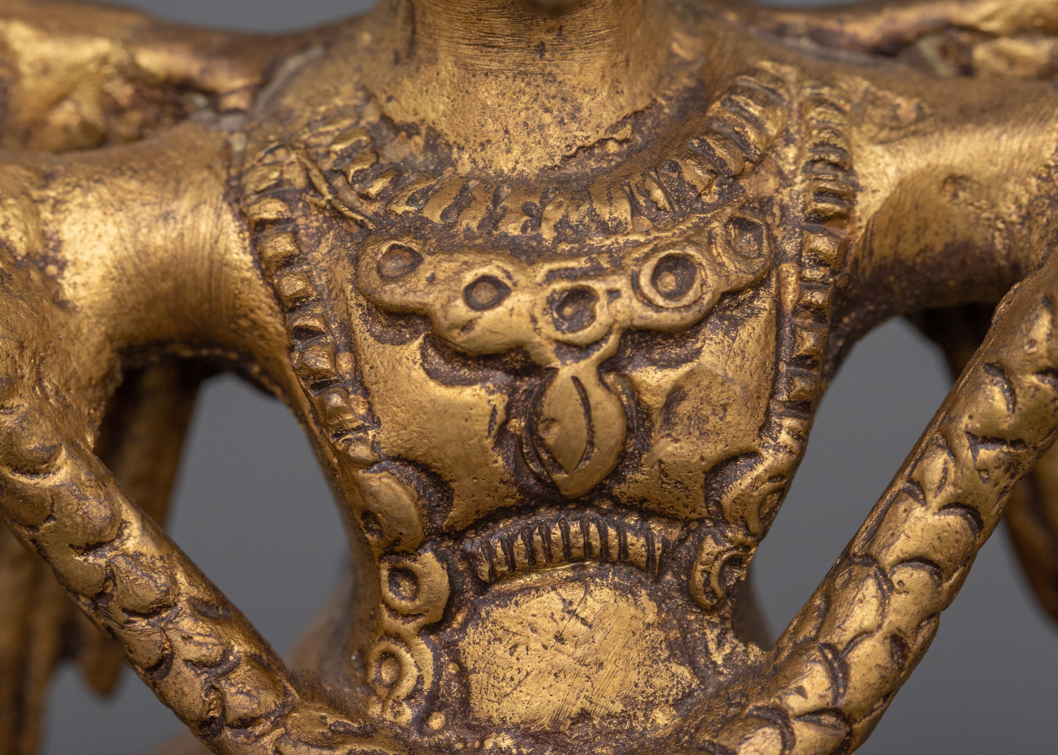 Traditional Mythical Garuda Statue | Handcrafted Copper Buddhist Protector Deity