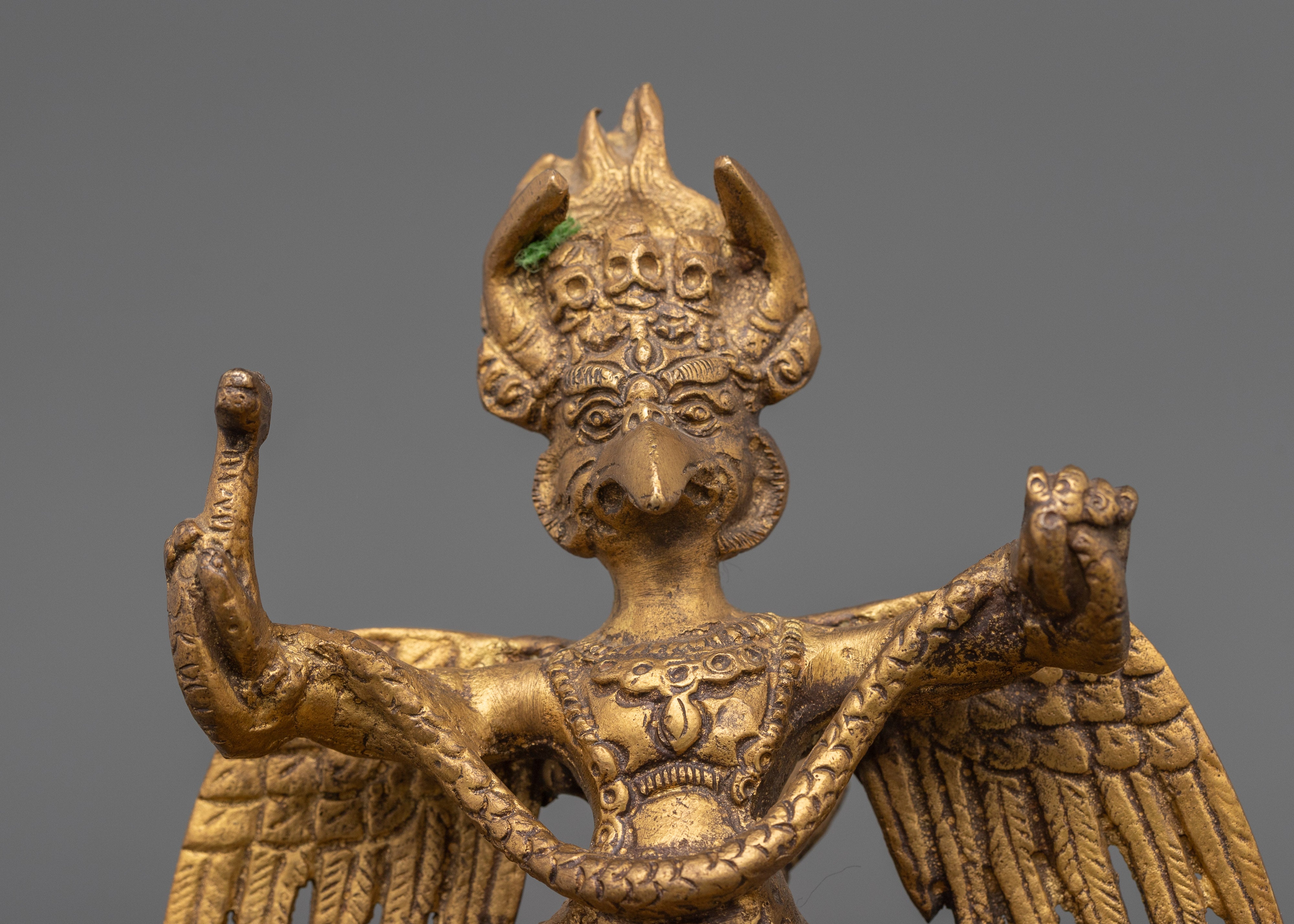 Traditional Mythical Garuda Statue | Handcrafted Copper Buddhist Protector Deity