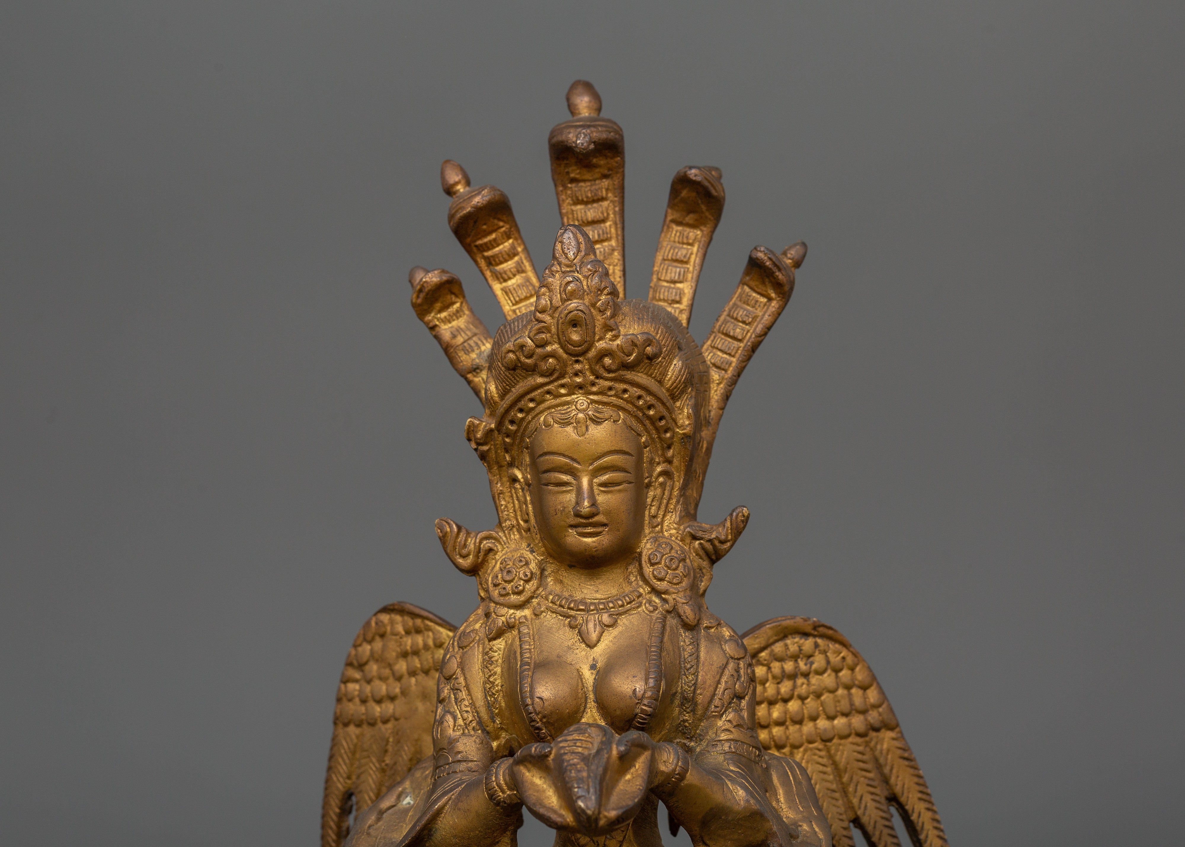 Sacred Nagakanya Sculpture | Traditional Himalayan Spiritual Art