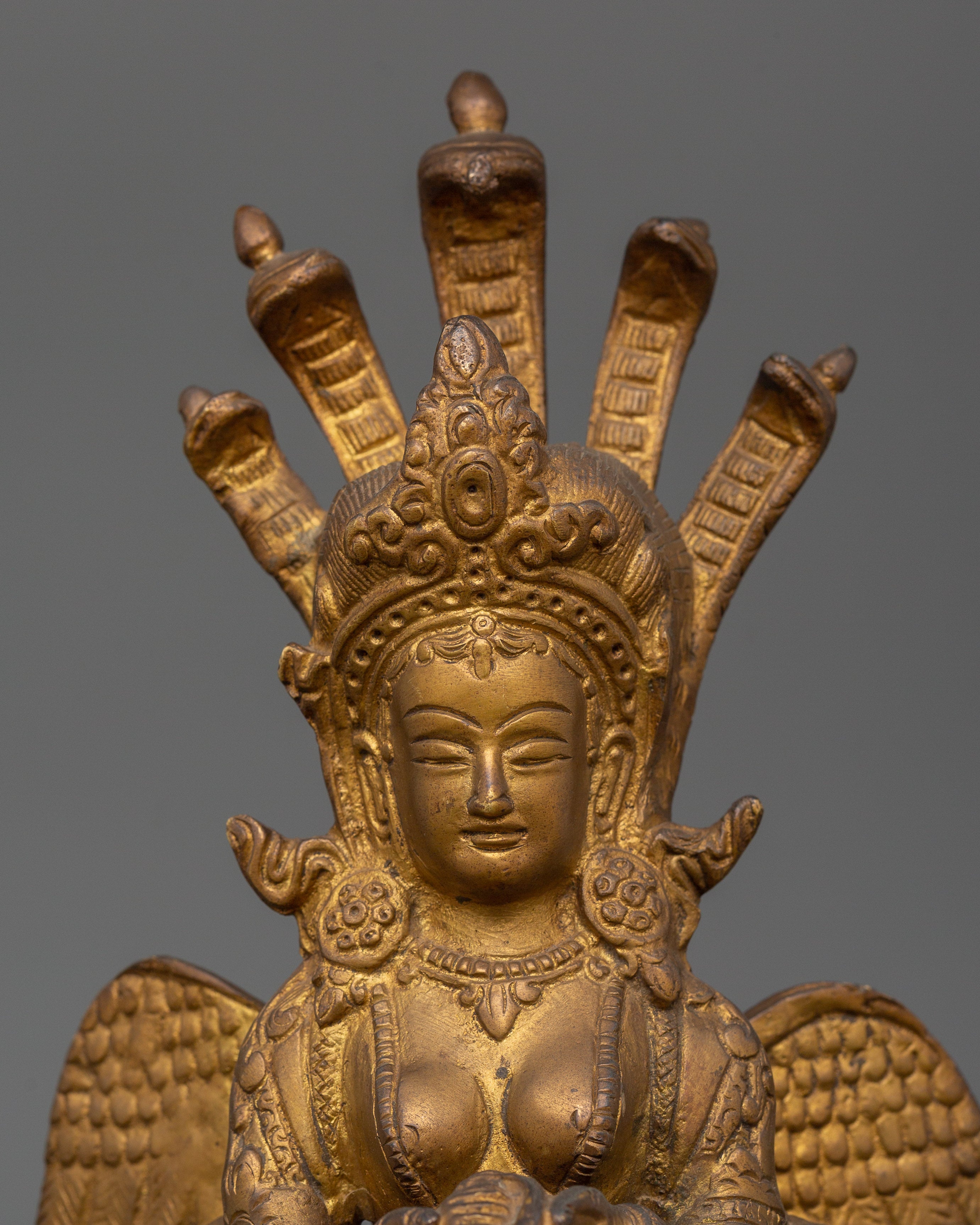 Sacred Nagakanya Sculpture | Traditional Himalayan Spiritual Art