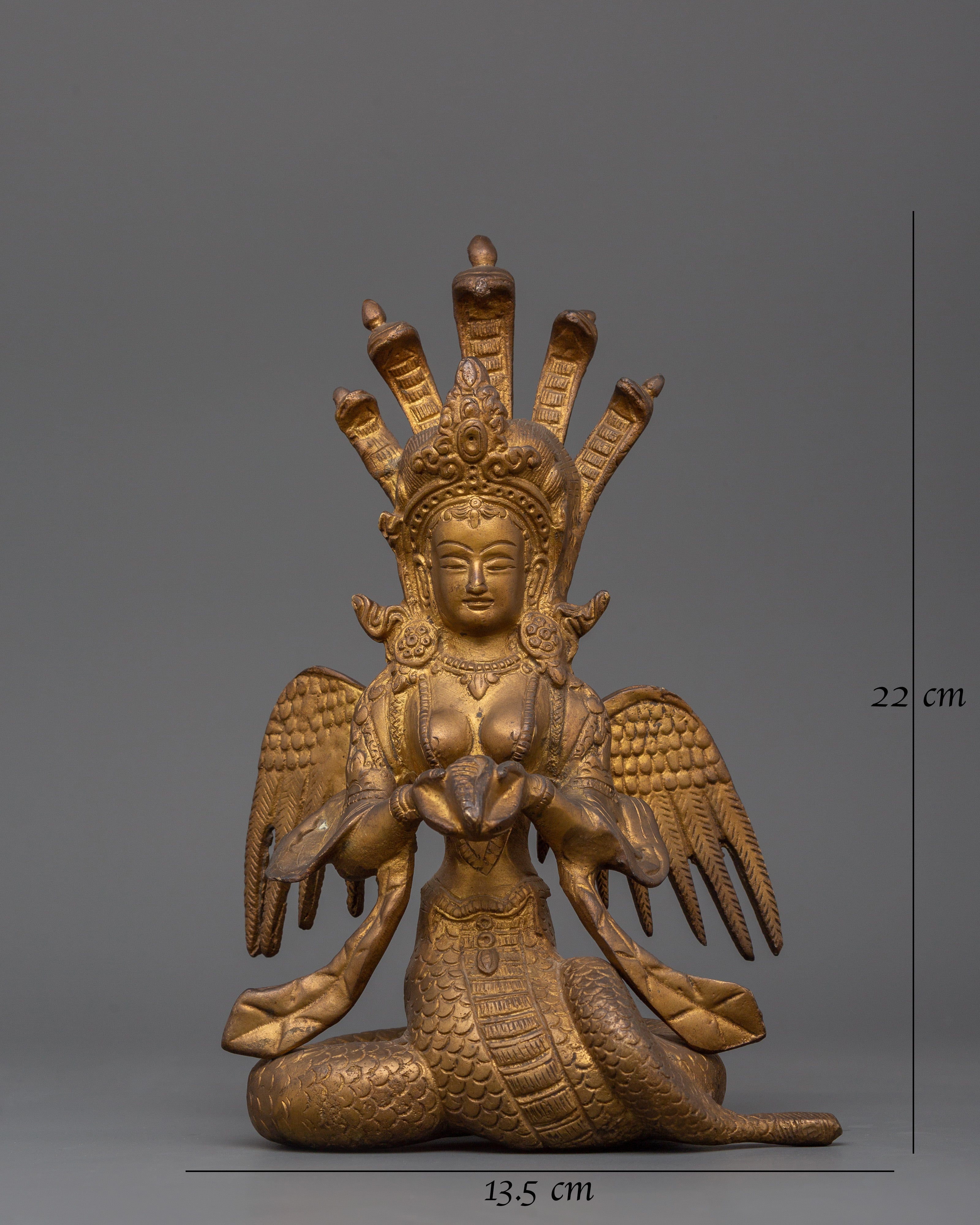 Sacred Nagakanya Sculpture | Traditional Himalayan Spiritual Art