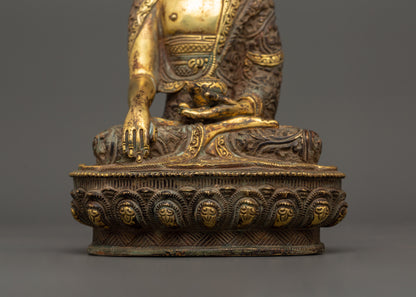 Antique Finished Shakyamuni Buddha Statue | Symbol of Enlightenment and Wisdom