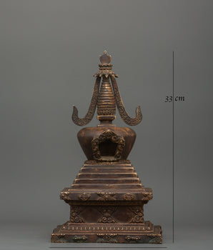 Copper Body Enlightenment Stupa |  Sacred Symbol of Spiritual Awakening