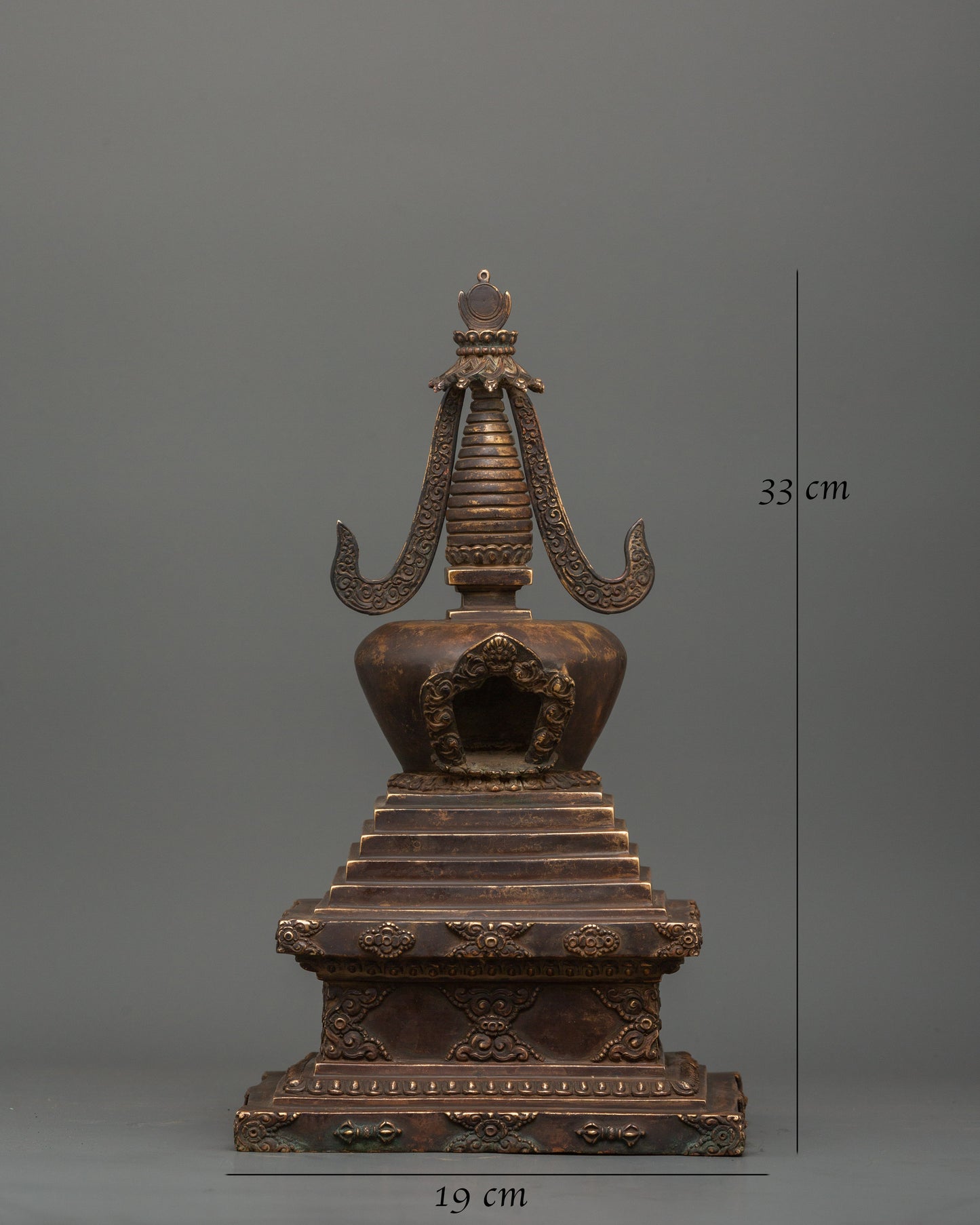 Copper Body Enlightenment Stupa |  Sacred Symbol of Spiritual Awakening