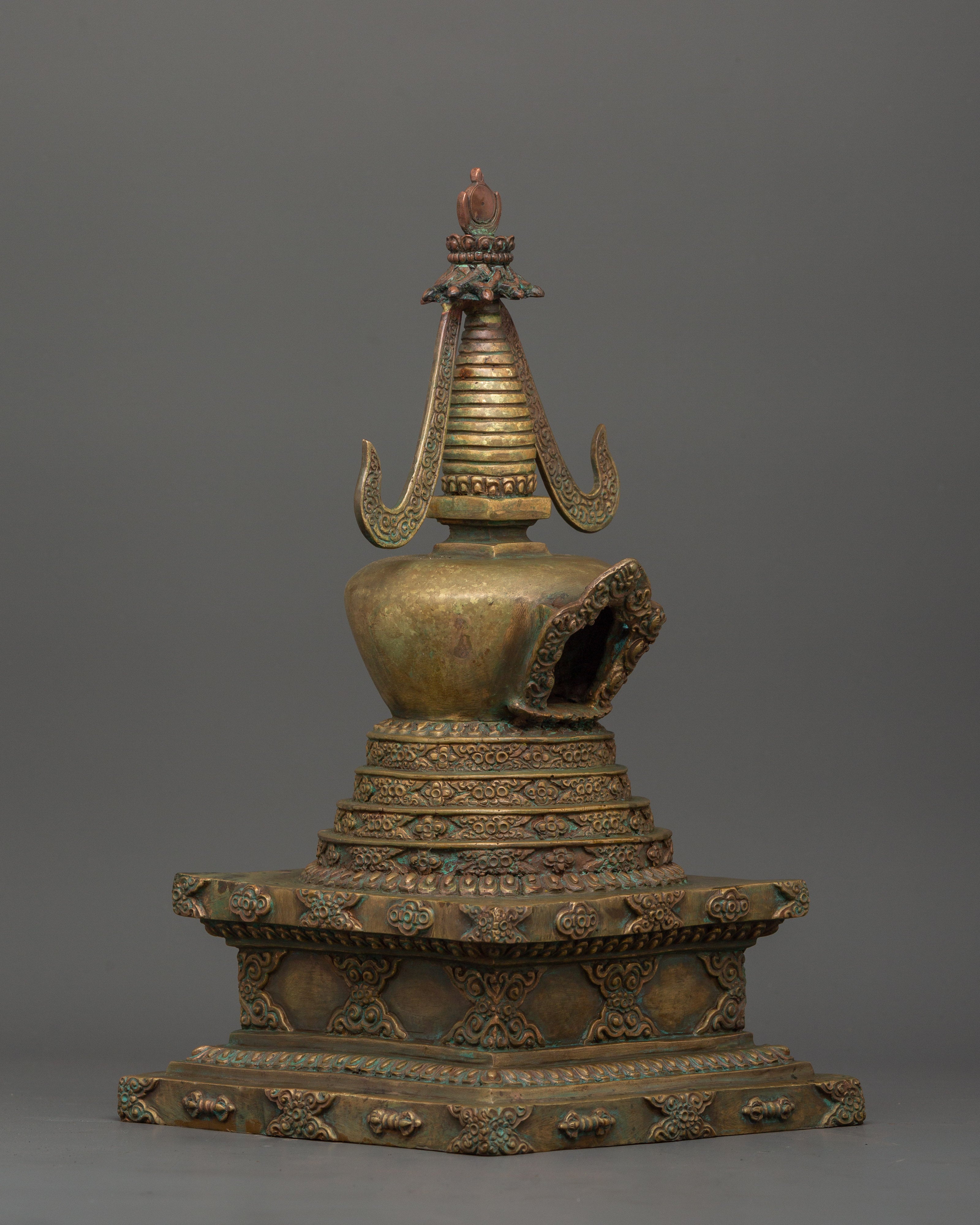 Traditional Namgyal Chorten | Handcrafted Tibetan Sacred Art