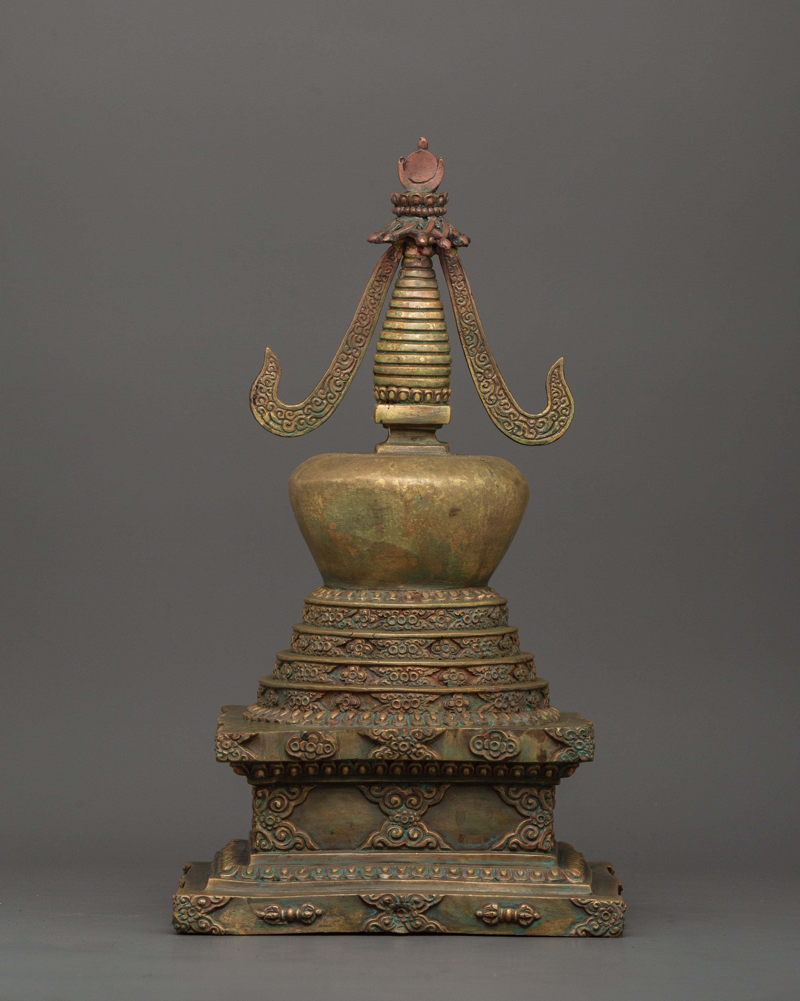 Traditional Namgyal Chorten | Handcrafted Tibetan Sacred Art
