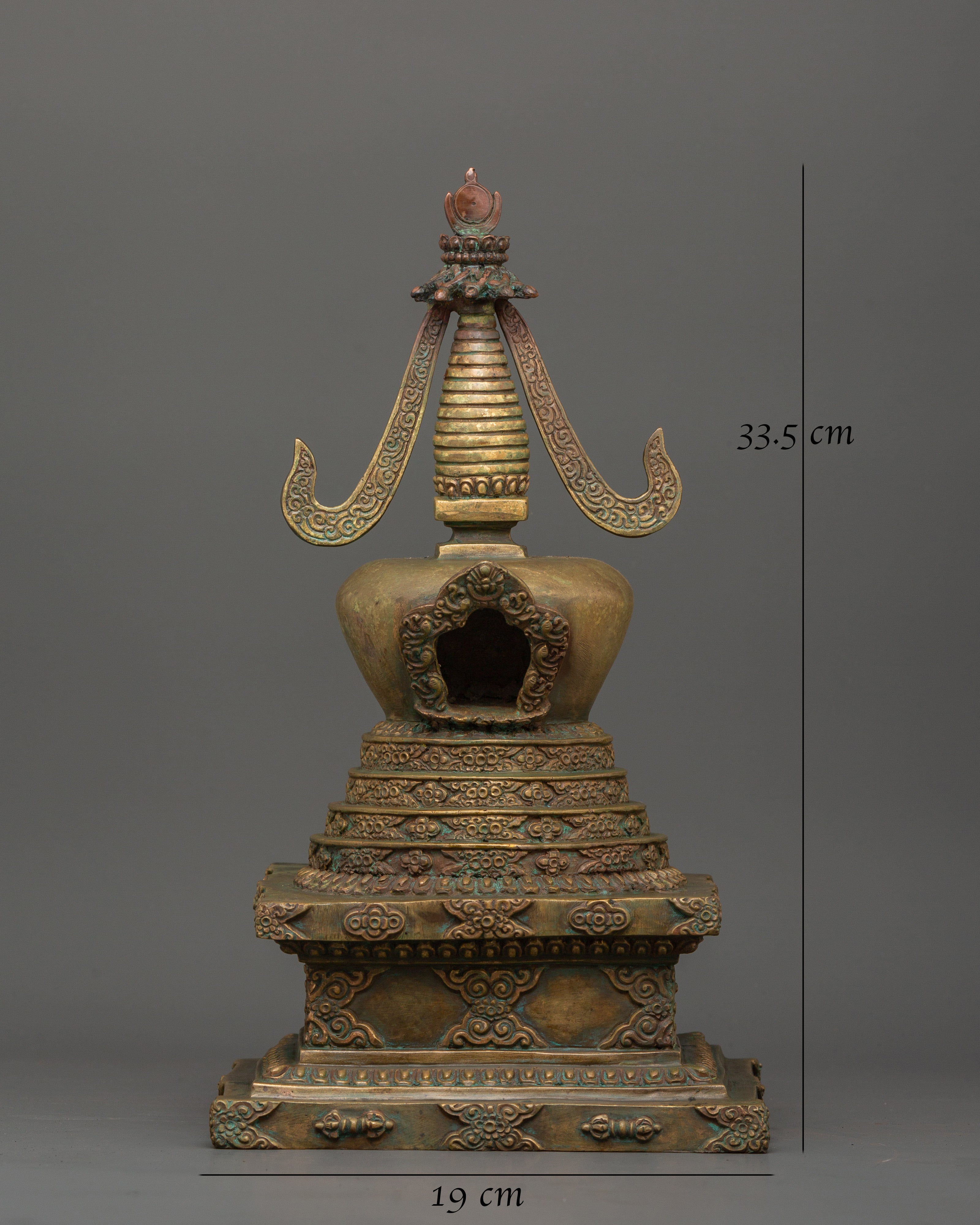 Traditional Namgyal Chorten | Handcrafted Tibetan Sacred Art