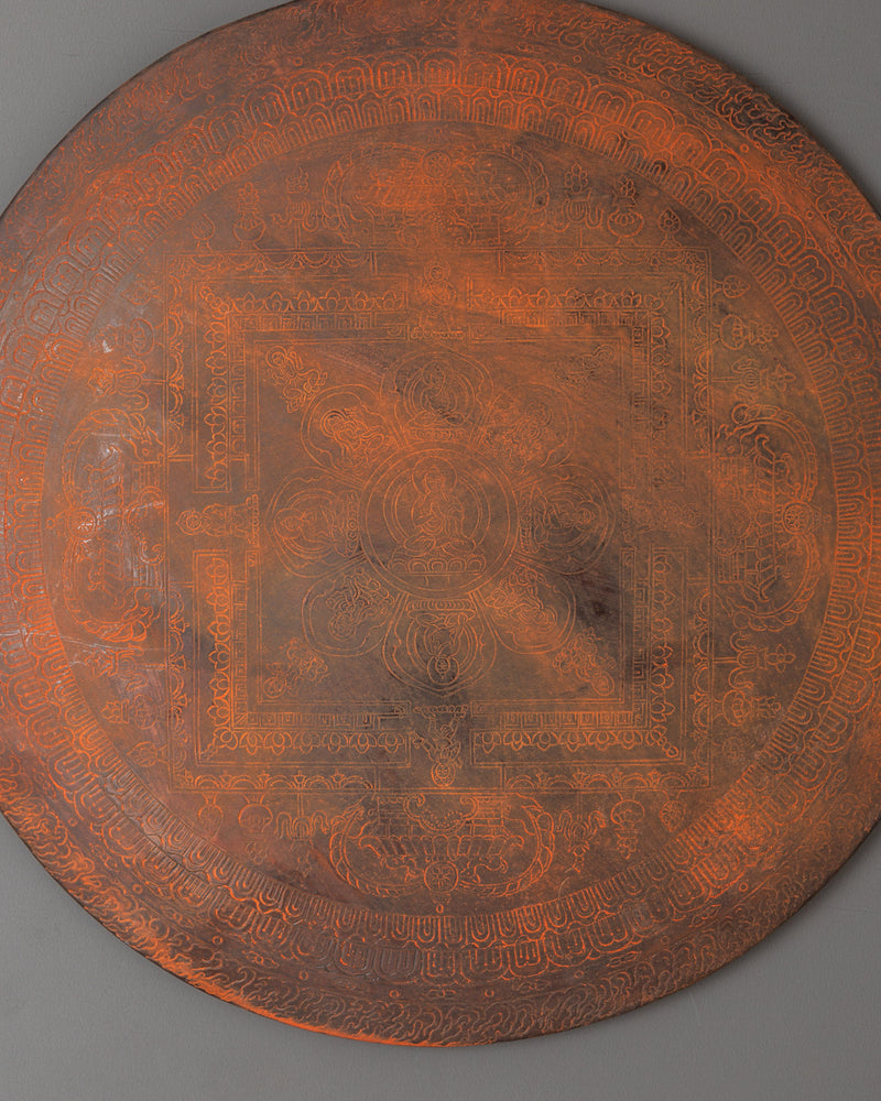 Copper Circular Wall Hanging | A Symbol of Harmony & Spirituality