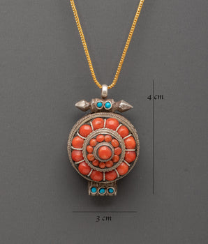 Handcrafted Ghau-Box Tibetan Pendant | Pendant for Protection