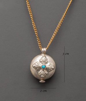 Mantra Storage Ghau Box | Buddhist Amulet for Protection & Blessings