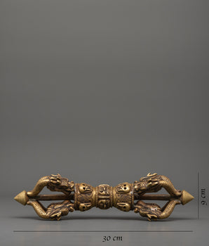 Tibetan Bronze Dorje Vajra | Sacred Symbol of Strength & Wisdom