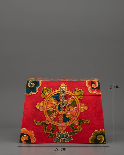 Sacred Hand-Painted Treasure Box | Spiritual & Decorative Use