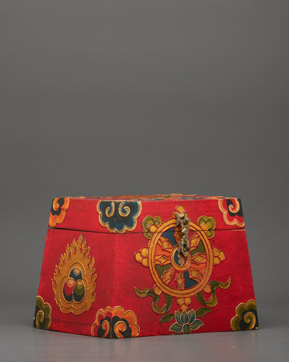 Sacred Hand-Painted Treasure Box | Spiritual & Decorative Use