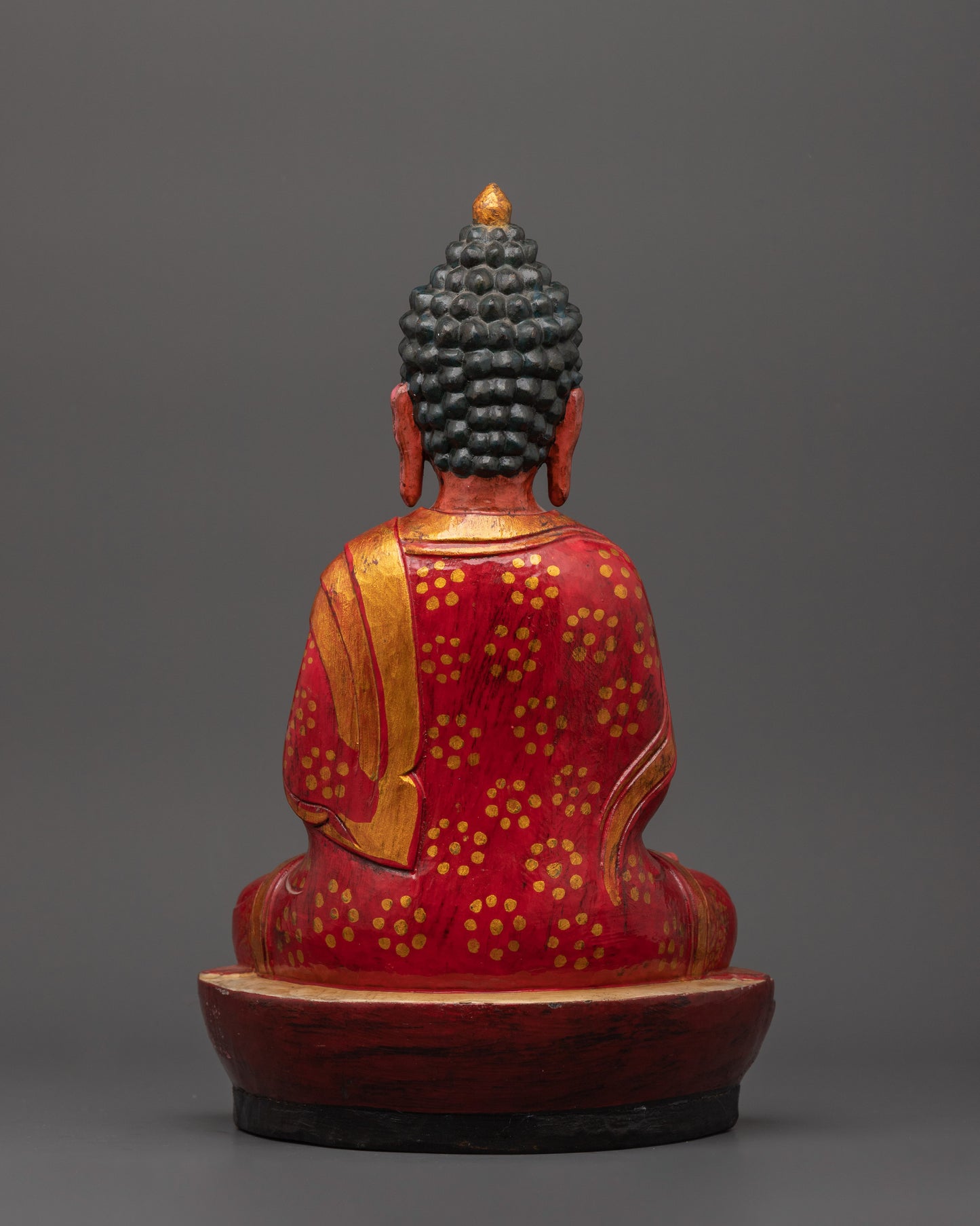 Amitabha Buddha Wooden Statue | Symbol of Infinite Light &amp; Wisdom