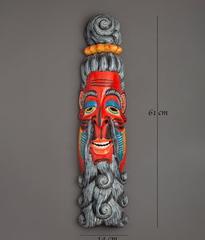 Scared Tibetan Wall Hanging | Colorful Wooden Art
