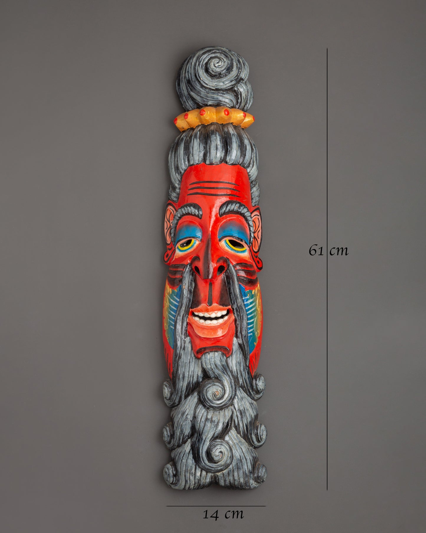 Scared Tibetan Wall Hanging | Colorful Wooden Art