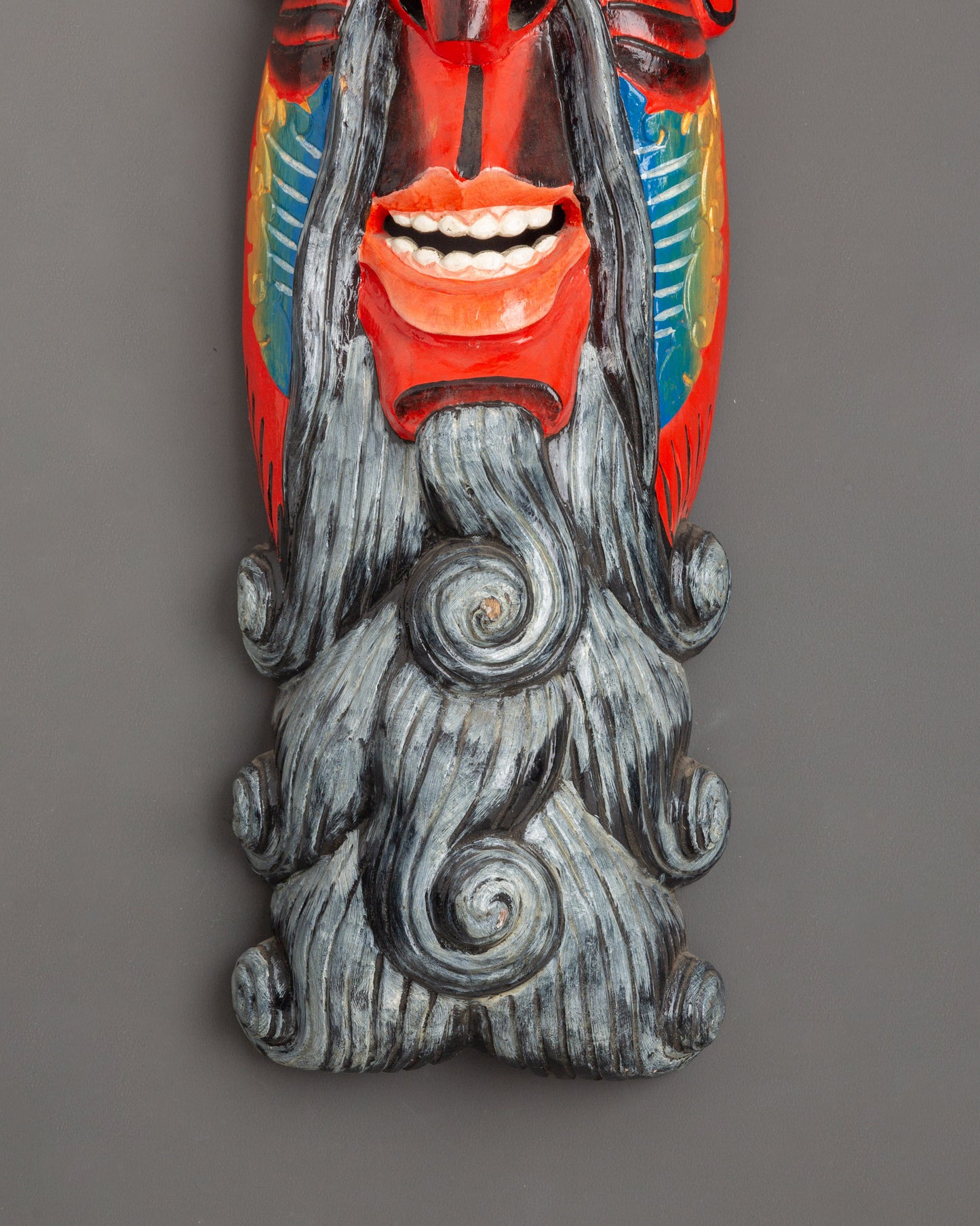 Scared Tibetan Wall Hanging | Colorful Wooden Art