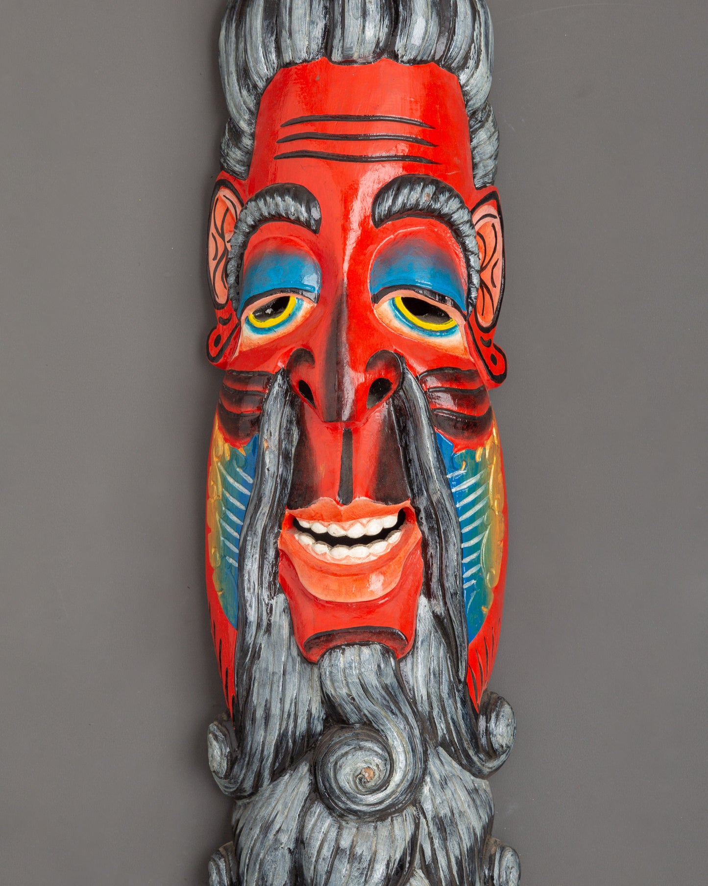 Scared Tibetan Wall Hanging | Colorful Wooden Art