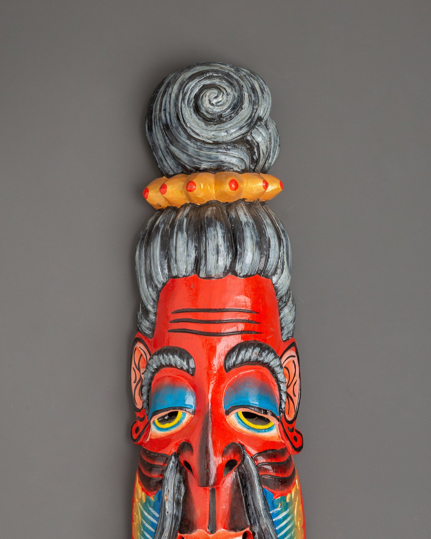 Scared Tibetan Wall Hanging | Colorful Wooden Art