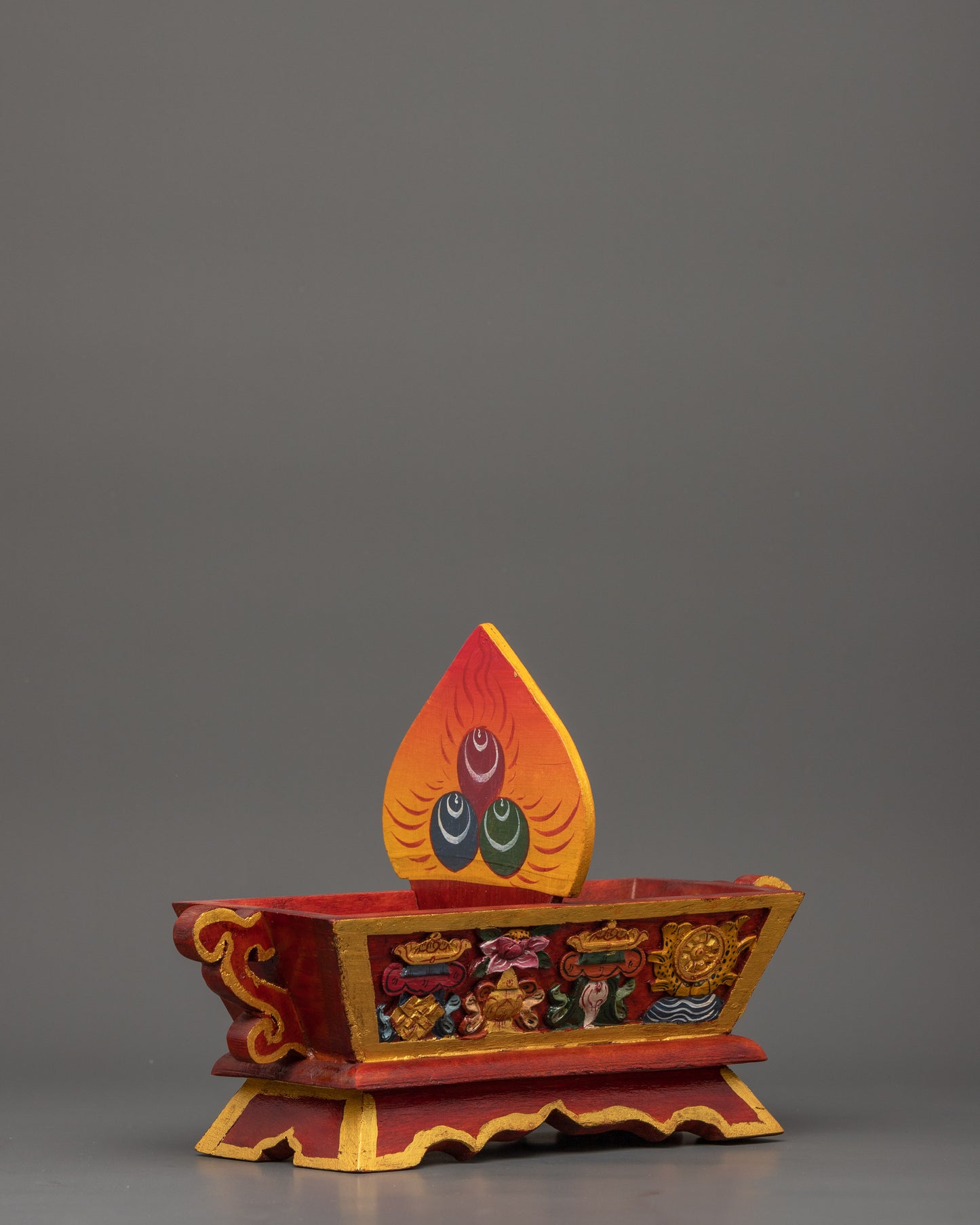 Hand-Painted Tibetan Wooden Box | Himalayan Craft