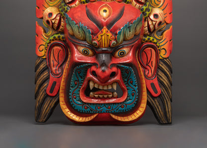 Wrathful Mask of Bhairav | A Powerful Guardian Symbol