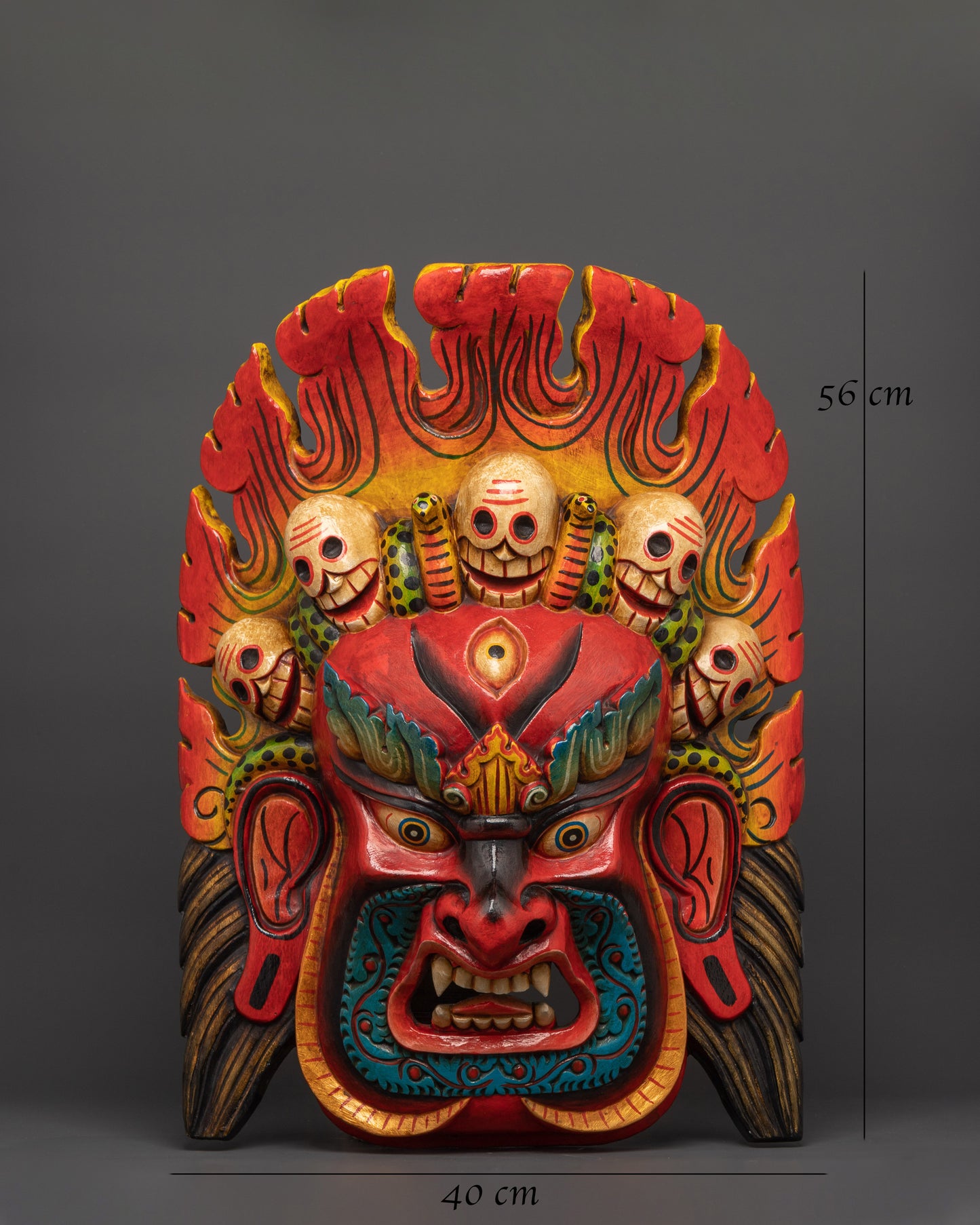 Wrathful Mask of Bhairav | A Powerful Guardian Symbol