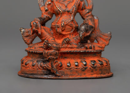 Dzambala Wealth Deity Brass Sculpture | Sculpture for Prosperity and Abundance