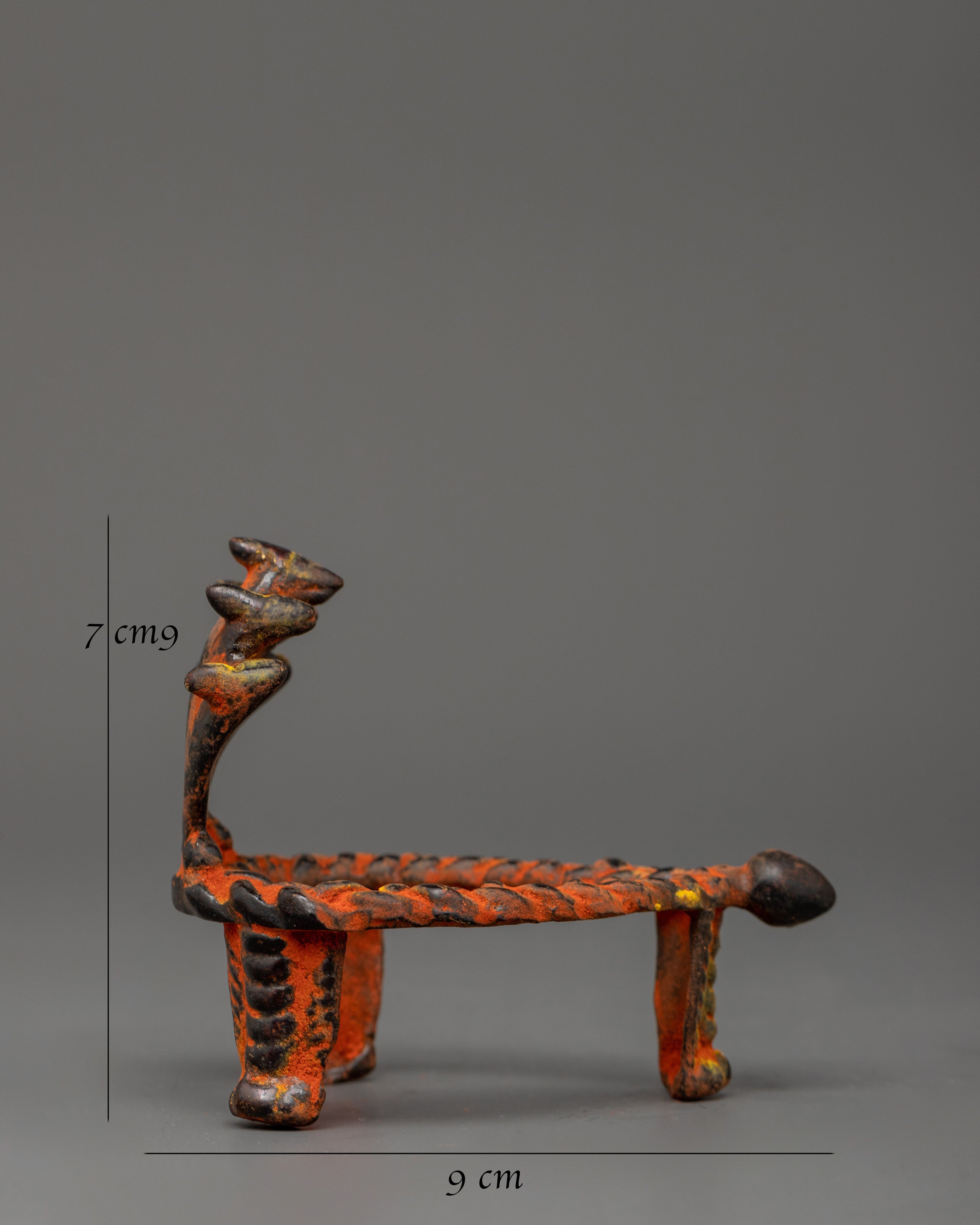 Traditional Conch Stand | Brass Conch Holder Ritual Tool