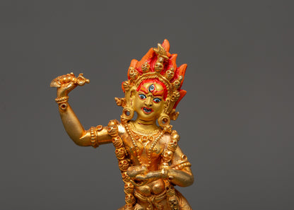 Vajravarahi Wrathful Buddhist Deity Statue | Dorje Phagmo Figurine for Spiritual Awakening