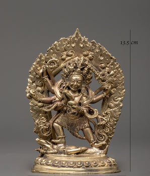 Six-Armed Mahakala Figurine | The Fierce Guardian of Wisdom