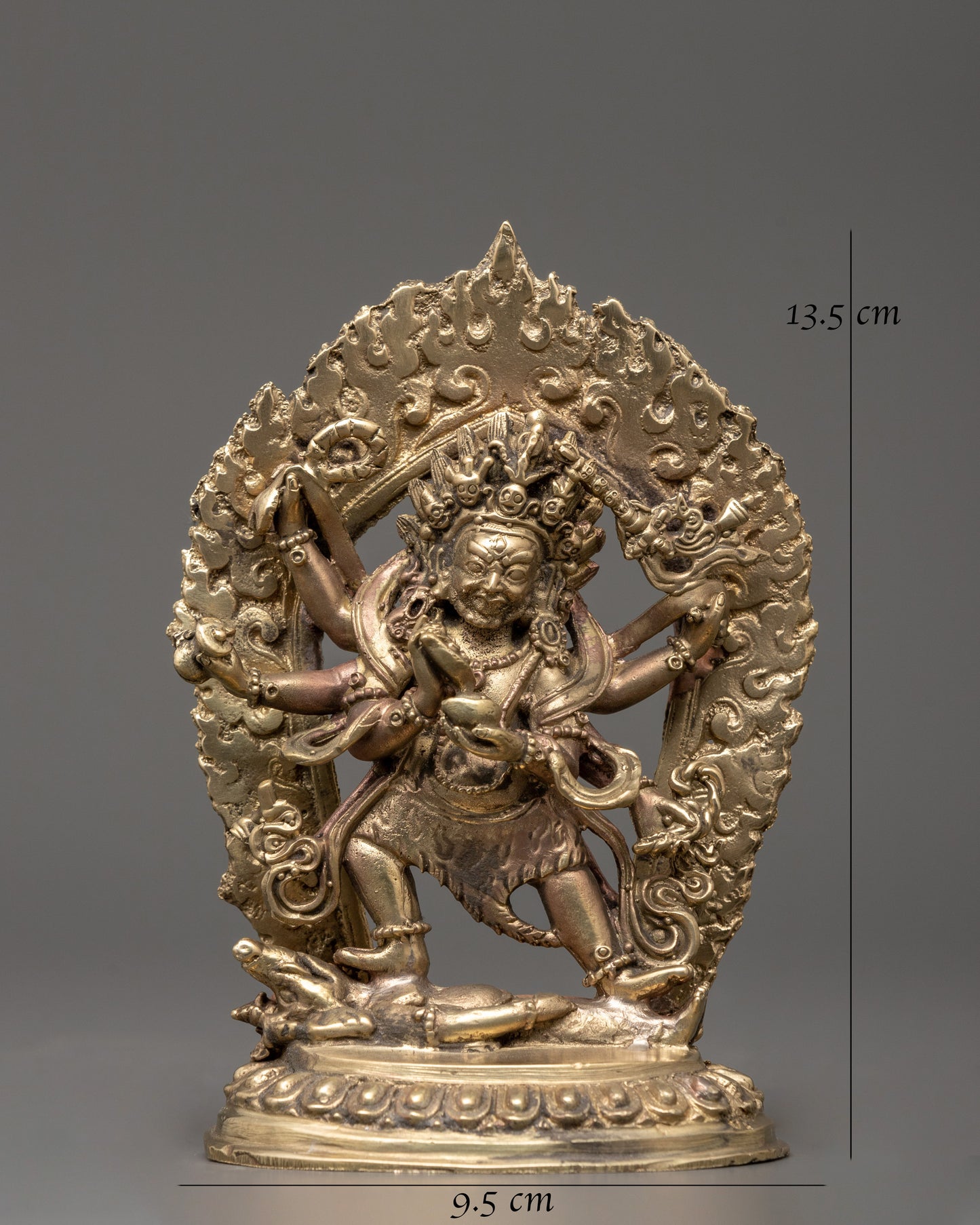 Six-Armed Mahakala Figurine | The Fierce Guardian of Wisdom