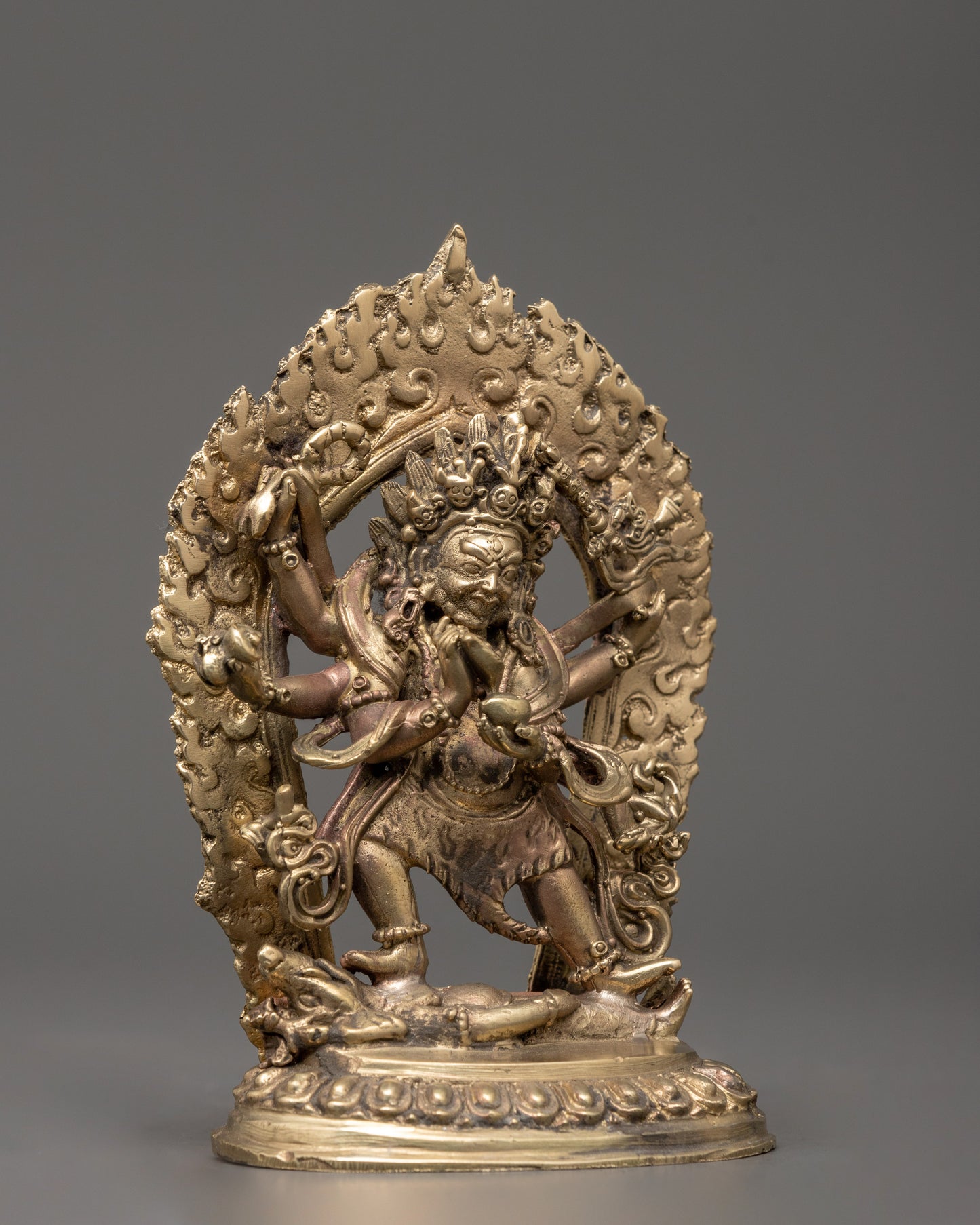 Six-Armed Mahakala Figurine | The Fierce Guardian of Wisdom