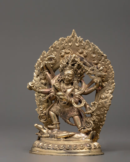 Six-Armed Mahakala Figurine | The Fierce Guardian of Wisdom