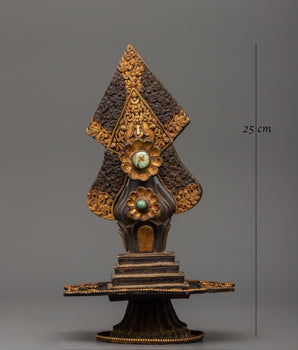 Oxidized Copper Torma | Traditional Himalayan Art