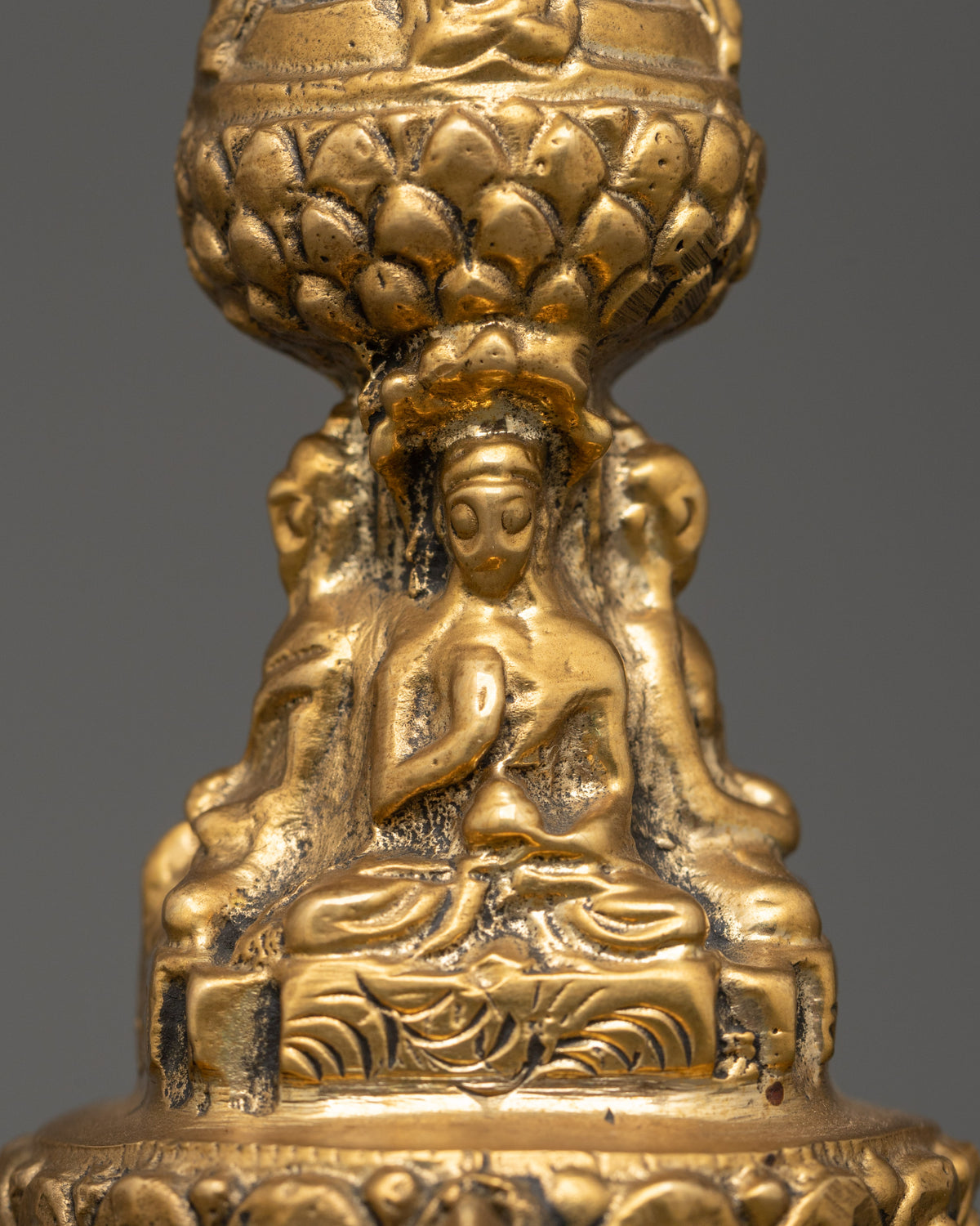 Handcrafted traditional Buddhist stupa | Meditation & Altar Decor