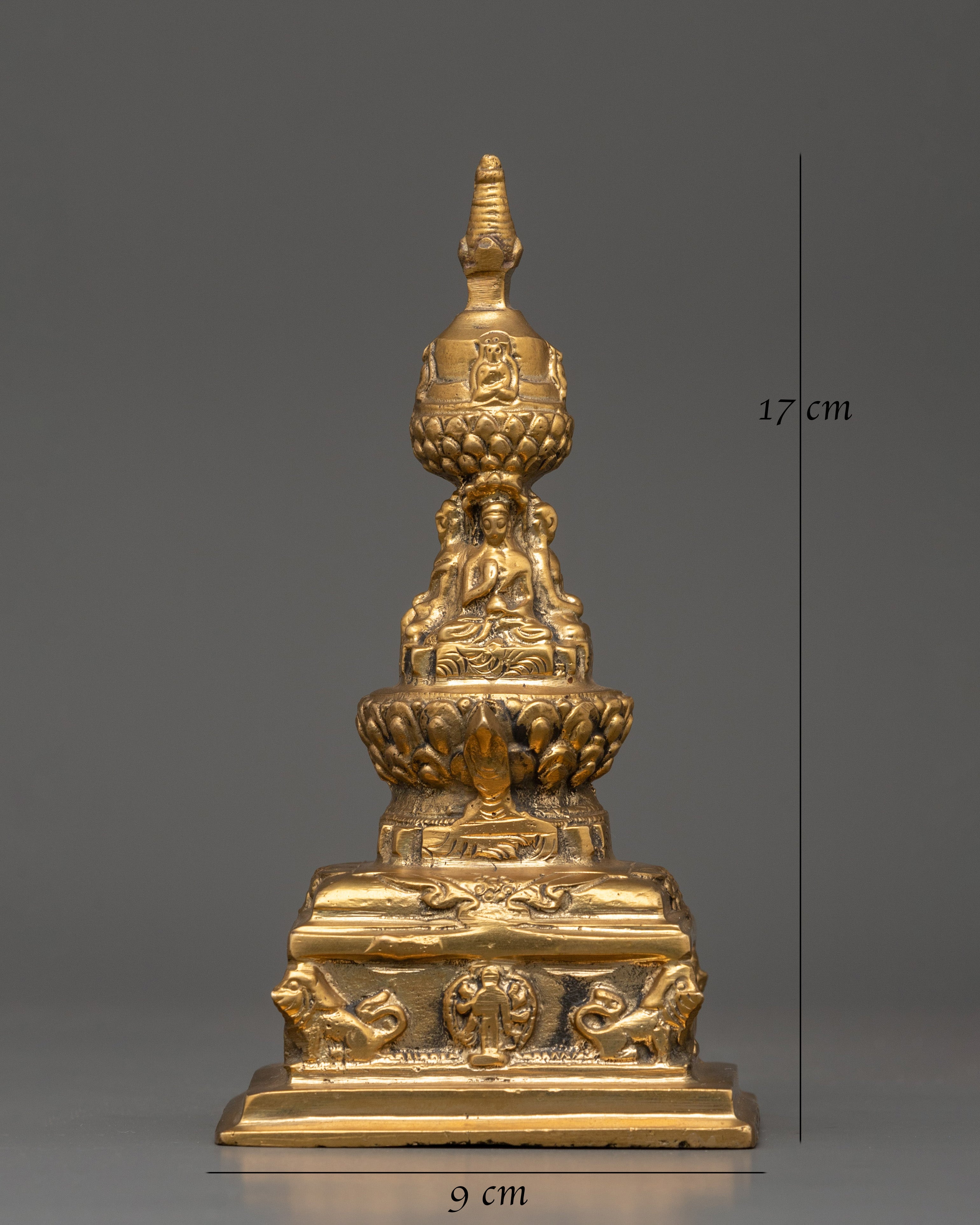 Handcrafted traditional Buddhist stupa | Meditation & Altar Decor