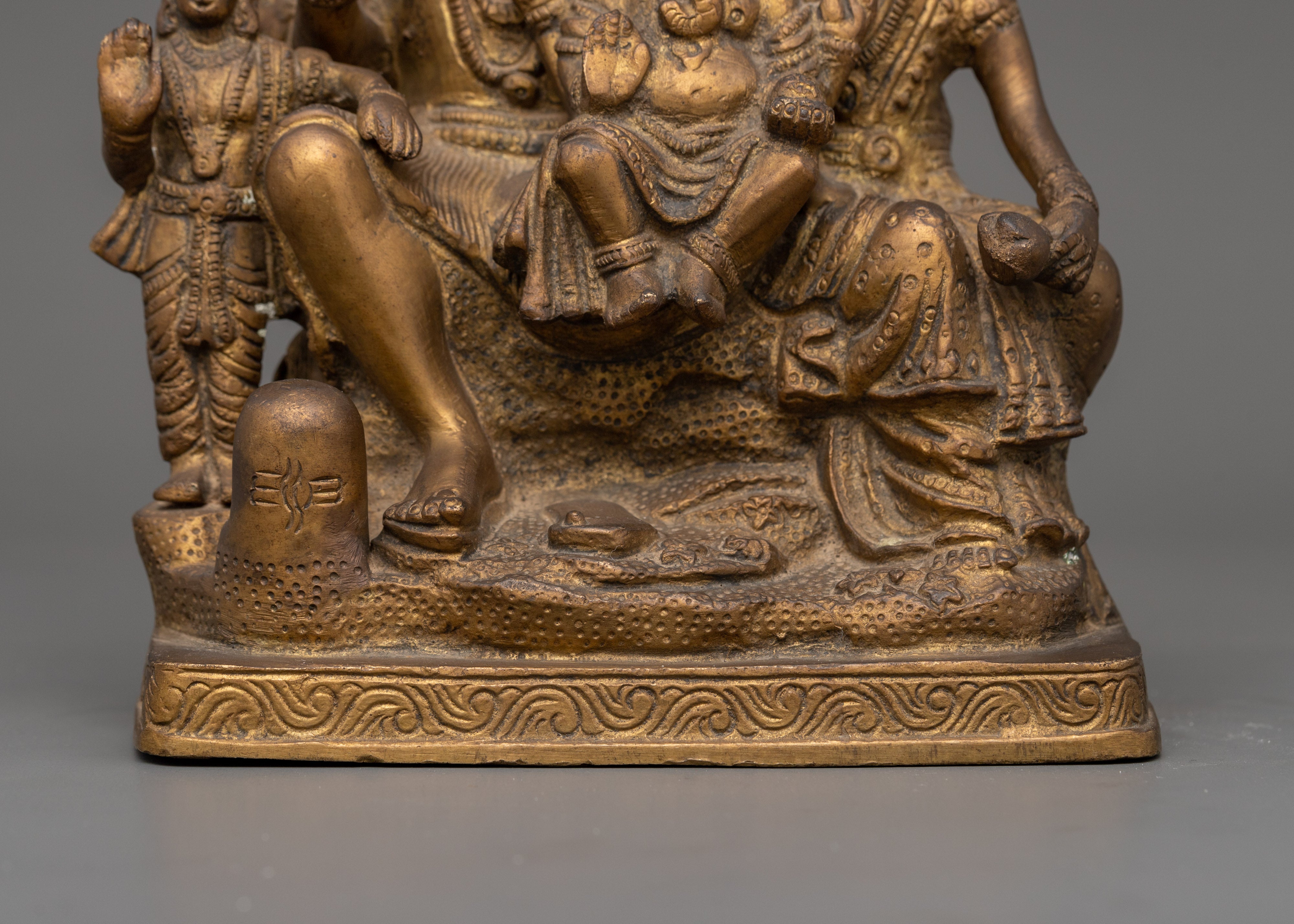 Traditional Shiva Family Sculpture  | Hindu Altar Sculpture
