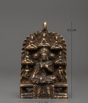 Antique Brass Tara Wall Hanging | Symbol of Compassion