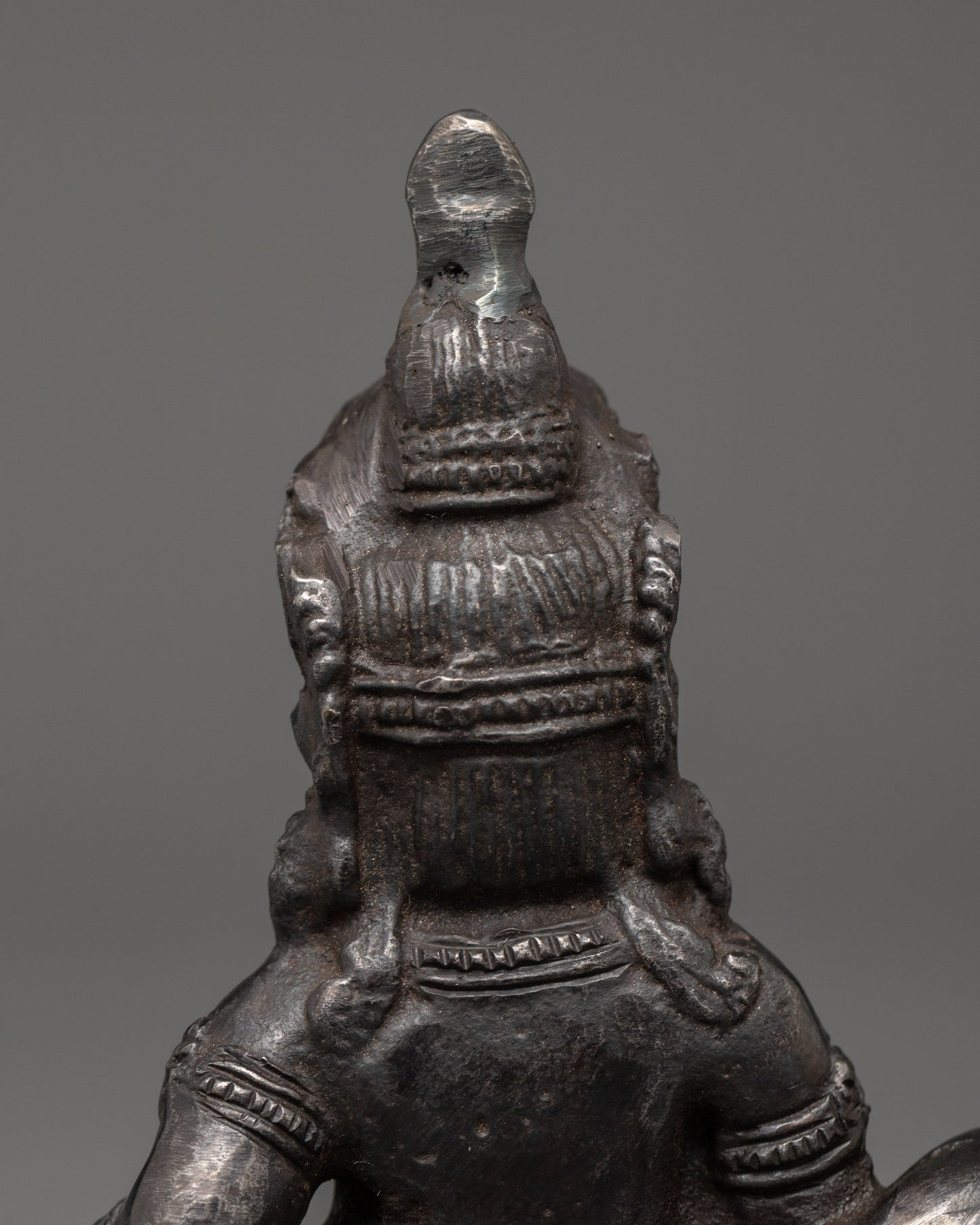 Iron Dzambhala Wealth Deity Figurine | Symbol of Abundance