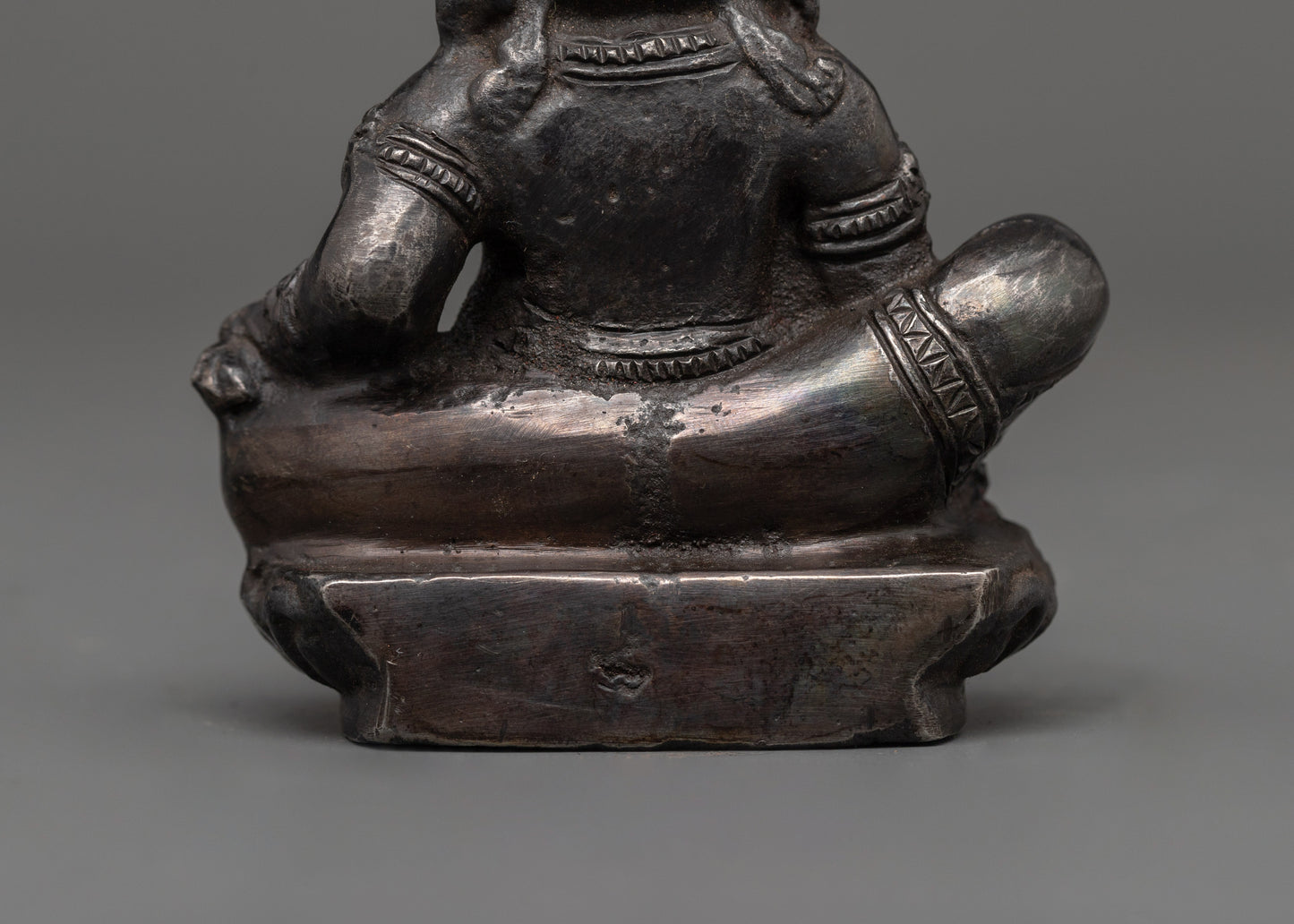 Iron Dzambhala Wealth Deity Figurine | Symbol of Abundance