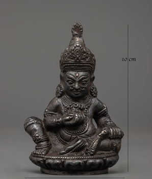 Iron Dzambhala Wealth Deity Figurine | Symbol of Abundance