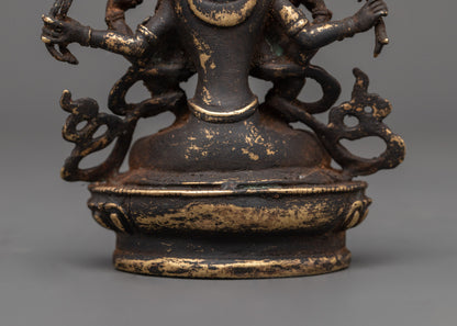 Antique Copper Namasangiti Statue | Symbol of Wisdom