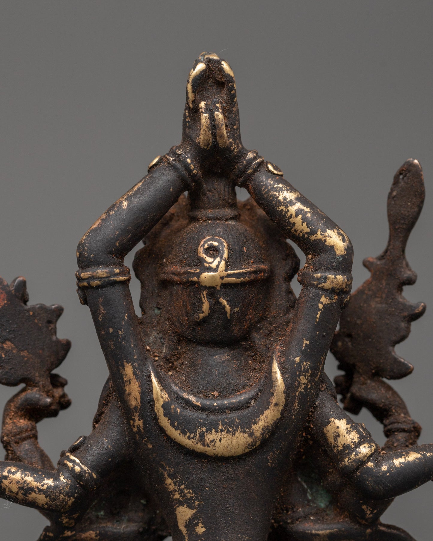 Antique Copper Namasangiti Statue | Symbol of Wisdom