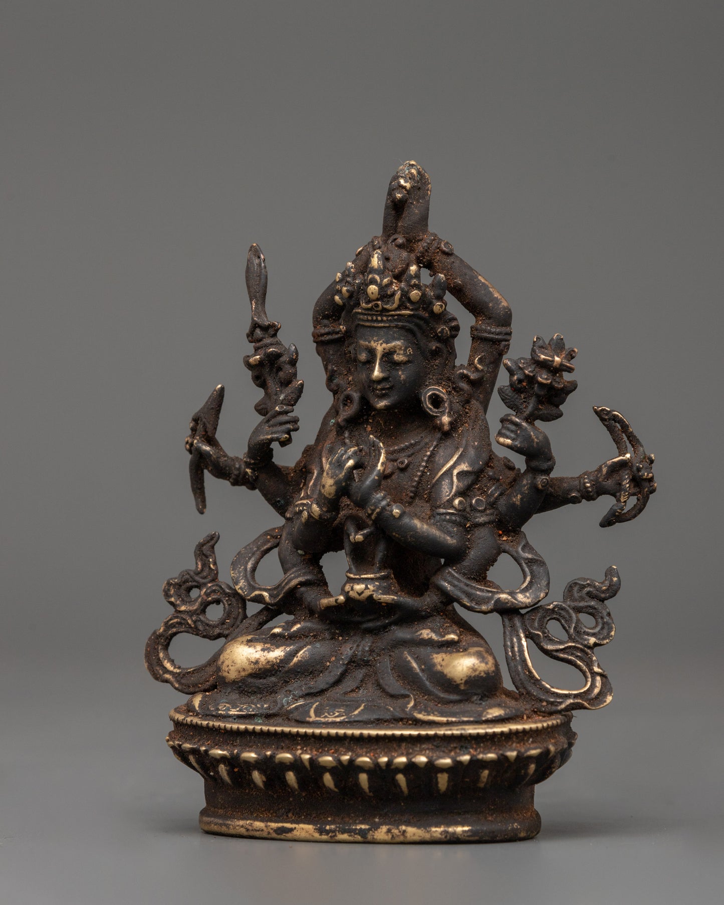 Antique Copper Namasangiti Statue | Symbol of Wisdom