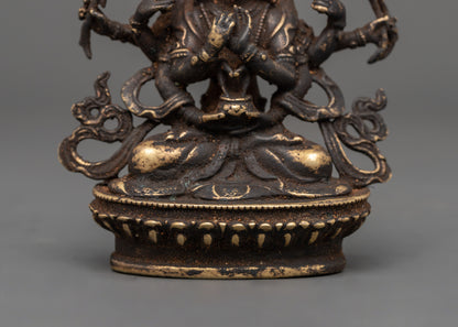 Antique Copper Namasangiti Statue | Symbol of Wisdom