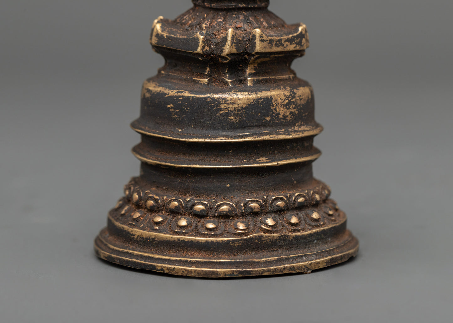 Antique Copper Stupa | Symbol of Enlightenment